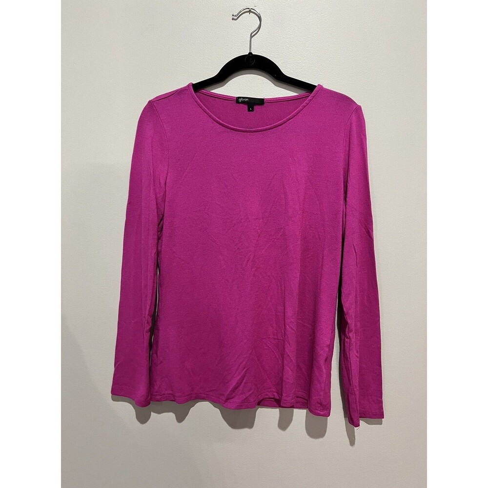Gibson Large Purple Long Sleeve T Shirt
